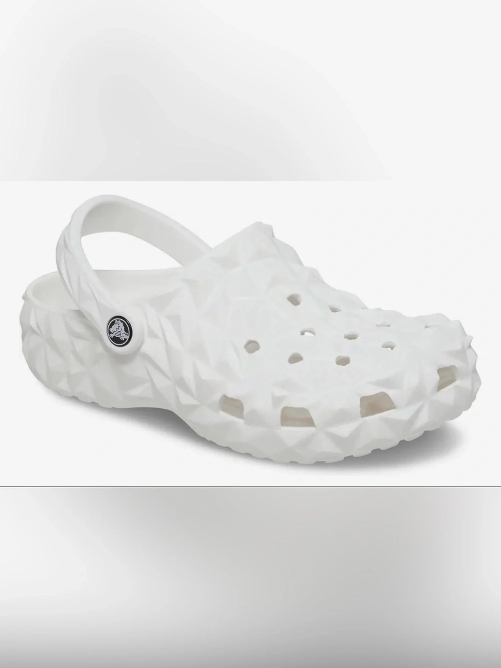Crocs Classic Men’s Geometric White Slip-On Clogs!!(Men 13)